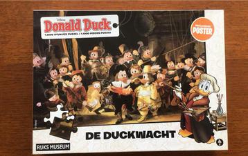 Donald Duck als Nachtwacht . Puzzel 1000 st. Z.g.a.n. beschikbaar voor biedingen