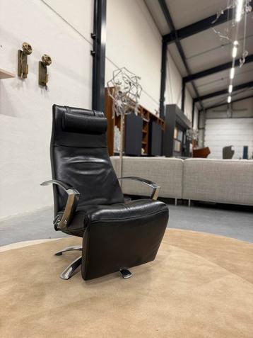 Jori Brainbuilder Relaxfauteuils zwart leer mono move stoel beschikbaar voor biedingen