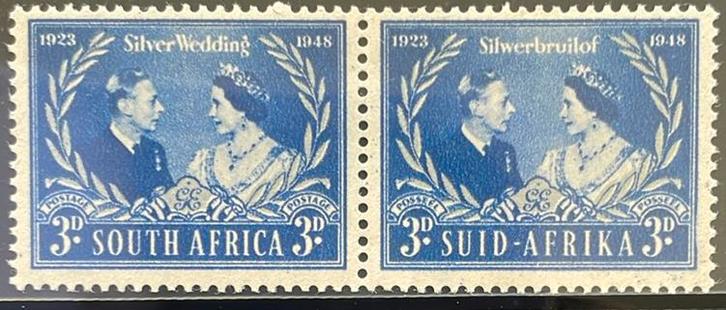 South Africa-Suid Afrika - GVI - 1948 Silver Wedding, Postzegels en Munten, Postzegels | Afrika, Zuid-Afrika, Ophalen of Verzenden
