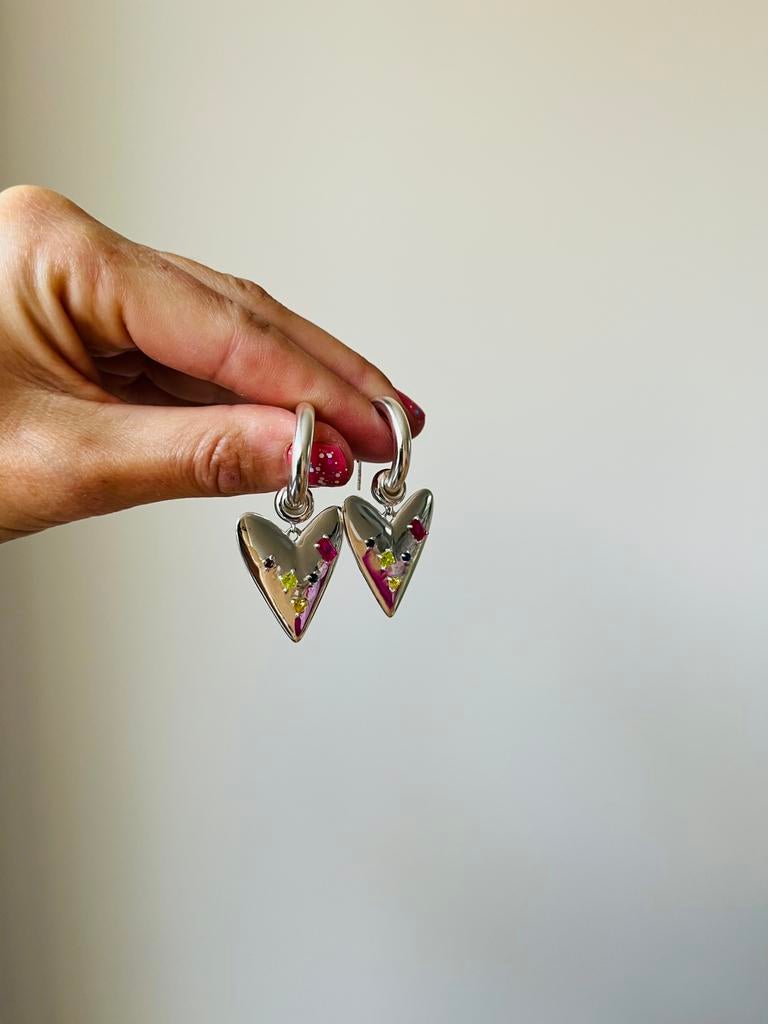 Oorbellen anna nina 925 zilver creolen / hoops nieuw, Ophalen of Verzenden, Zo goed als nieuw, Zilver