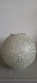 Uniek eierschalen mozaïek kandelaar bol, Overige kleuren, Ophalen of Verzenden, Minder dan 50 cm, Glas
