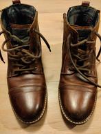 Leren Herenschoenen met rits en elastiek maat 42., Ophalen of Verzenden, Nieuw, Bruin