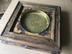 Vintage Asbak met Houten Frame, Verzamelen, Ophalen