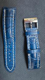 Breitling Alligator Leren Horlogeband 22mm, Sieraden, Tassen en Uiterlijk, Horloges | Heren, Overige materialen, Leer, Breitling