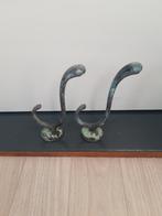 Twee zeer oude Kapstokhaken / hoedenhaken, Gebruikt, Wandhaken, Ophalen of Verzenden, Minder dan 100 cm