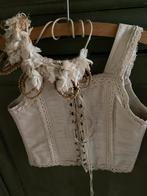 Antiek corset antiek kroon voor antieke paspop, Ophalen of Verzenden