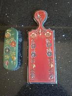 Folklore hindelooper schilderkunst meine visser kleerborstel, Ophalen of Verzenden