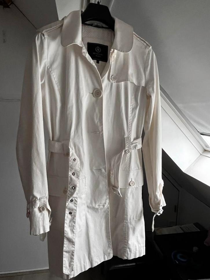 Henri Lloyd Witte Trenchcoat, Kleding | Dames, Jassen | Zomer, Zo goed als nieuw, Maat 38/40 (M), Wit, Ophalen of Verzenden