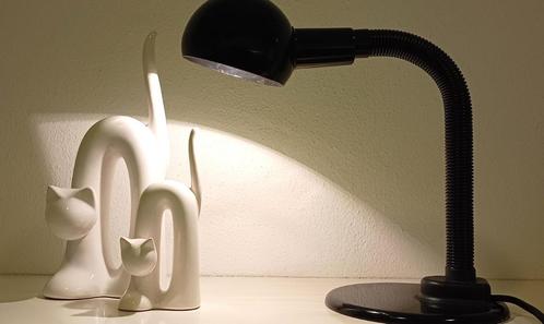 zwart metalen vintage tafellamp (design van Brilliant) 35047, Huis en Inrichting, Lampen | Tafellampen, Gebruikt, Minder dan 50 cm