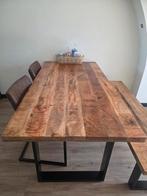 Eettafel set met stoelen en eetbank, Huis en Inrichting, Ophalen, 50 tot 100 cm, Zo goed als nieuw, 150 tot 200 cm
