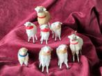 7 oude Ertsgebergte schaapjes en 1 bokje, Antiek en Kunst, Ophalen of Verzenden