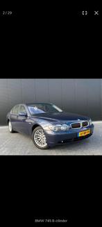 BMW 7-Serie 4.4 745I AUT 2004 Blauw, Auto's, BMW, Origineel Nederlands, Te koop, 5 stoelen, Benzine
