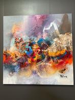 3x William Malucu schilderijen (90x90cm), Antiek en Kunst, Ophalen