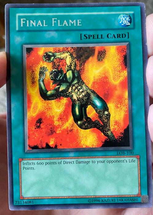 Yu-Gi-Oh! Final Flame LOB Old US Wavy Print !, Hobby en Vrije tijd, Verzamelkaartspellen | Yu-gi-Oh!, Zo goed als nieuw, Losse kaart