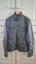 G-Star Leren Biker Jas - Maat L - Uitstekende Staat!, Kleding | Heren, Maat 52/54 (L), Zwart, Ophalen of Verzenden, Zo goed als nieuw