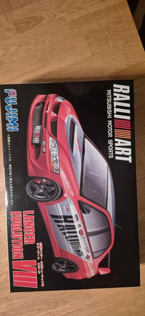 Fujimi Mitsubishi Lancer Evo VIII Ralliart Bouwdoos, Hobby en Vrije tijd, Modelbouw | Auto's en Voertuigen, Nieuw, Auto, Groter dan 1:32