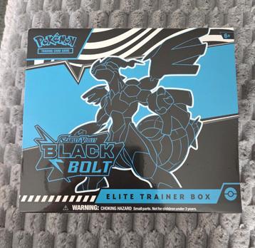Pokémon S&V SV10.5 Black Bolt Elite Trainer Box / ETB Zekrom beschikbaar voor biedingen