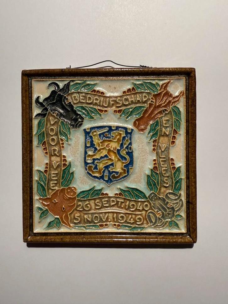 Delfts Blauw Tegel Porceleyne Fles 1940, Antiek en Kunst, Antiek | Wandborden en Tegels, Ophalen of Verzenden