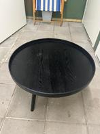 Nette zwarte bijzettafel - Wegens verhuizing, Tuin en Terras, Ophalen, Zo goed als nieuw, Rond, Hout