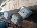 3 betonpoeren 18x18x58 antraciet Nieuw, Tuin en Terras, Tegels en Klinkers, Ophalen, ., Nieuw, .