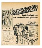 Reckitt - Zebracier - Advertentie uit Tijdschrift 1950, Ophalen of Verzenden, Gebruikt