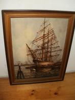 olieverf schilderij van Wim (Willem) Bos, Antiek en Kunst, Kunst | Schilderijen | Klassiek, Ophalen