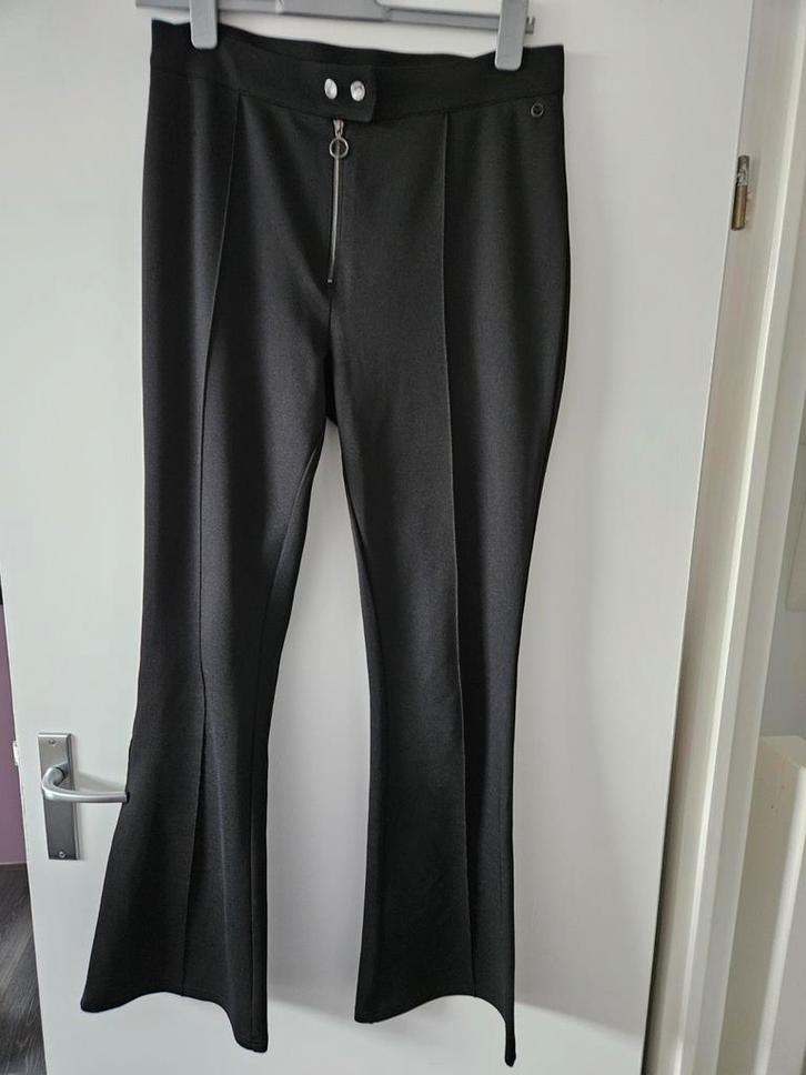 Nette lange zwarte broek high waist maat XL, Kleding | Dames, Broeken en Pantalons, Zo goed als nieuw, Maat 46/48 (XL) of groter