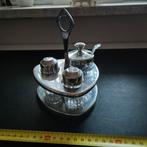 Vintage Zout- en Peperstel met Mosterdpot, Ophalen of Verzenden
