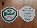 grolsch bier viltje met opdruk anton & riek 2000, Ophalen of Verzenden, Nieuw, Viltje(s), Grolsch