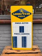 Vintage Goodyear Pneus Emaille Reclame Bord, Verzamelen, Reclamebord, Gebruikt, ., Ophalen of Verzenden