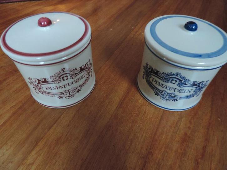 PIMAFUCORT - PIMAFUCIN POTTEN - ZELDZAAM !!!, Hobby en Vrije tijd, Overige Hobby en Vrije tijd, Zo goed als nieuw, Ophalen of Verzenden