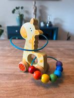 Bigjigs giraffe met kraaltjes, Ophalen of Verzenden, Zo goed als nieuw, Duw- of Trekspeelgoed