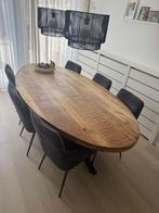 6 eetkamerstoelen, Huis en Inrichting, Stoelen, Ophalen of Verzenden, Zo goed als nieuw, Metaal