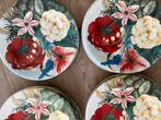 Gien volupte  ontbijtborden  (2), Huis en Inrichting, Keuken | Servies, Ophalen of Verzenden, Zo goed als nieuw, Overige stijlen