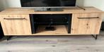 Puntgaaf TV-meubel 170 cm – licht hout & metalen accenten, Ophalen, 150 tot 200 cm, Zo goed als nieuw, Minder dan 100 cm