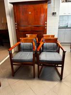 Schuitema decoforma eetkamerstoelen “Susan”, Huis en Inrichting, Blauw, Ophalen of Verzenden, Zo goed als nieuw, Stof