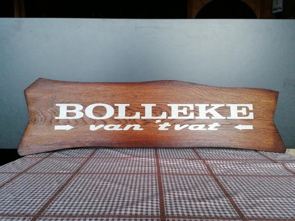 Mooi houten reklamebord De Koninck., Ophalen of Verzenden, Zo goed als nieuw, Reclamebord, Plaat of Schild, Overige merken