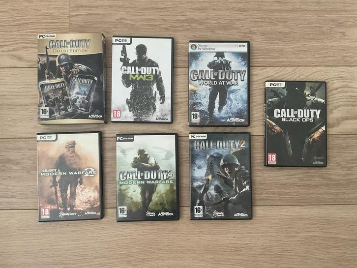 Call of Duty PC Games - Complete Collectie!, Spelcomputers en Games, Games | Pc, Gebruikt, Shooter, 1 speler, Vanaf 16 jaar, Eén computer