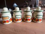 4 grote vintage voorraadpotten Emsa, Ophalen, Huis en Inrichting