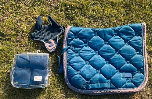 Equestrian Stockholm setje moroccan bleu, Dieren en Toebehoren, Paarden en Pony's | Dekens en Dekjes, Zo goed als nieuw, Ophalen of Verzenden