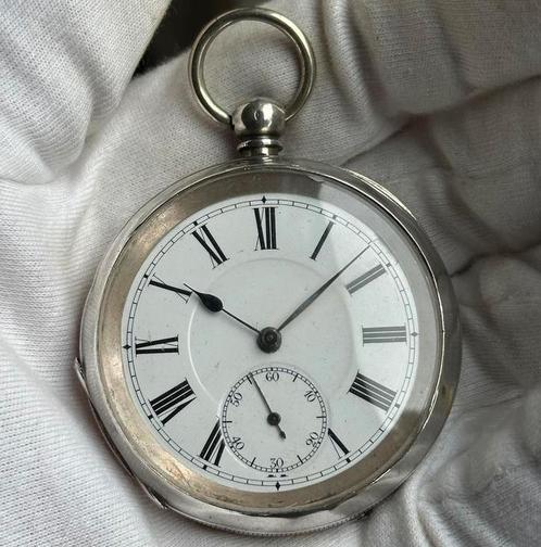 Zilver zakhorloge, Antiek en Kunst, Antiek | Klokken, Ophalen of Verzenden