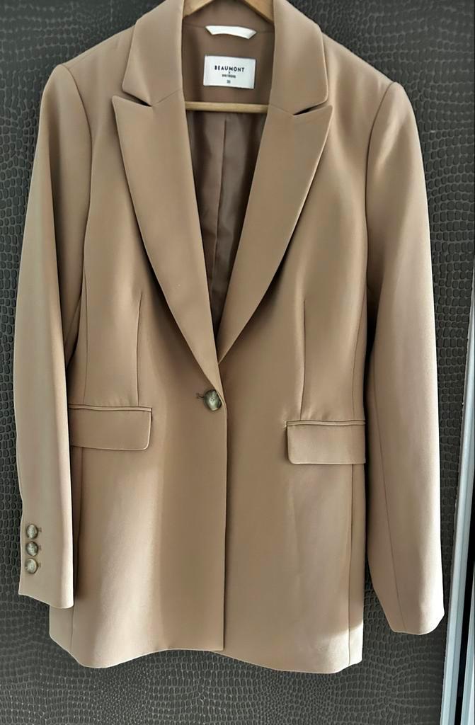 Beaumont Blazer - Maat 38, Kleding | Dames, Jasjes, Kostuums en Pakken, Nieuw, Jasje, Maat 38/40 (M), Beige, Ophalen of Verzenden