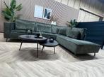 ZGAN Velvet Velours Hoekbank - Groen - 300 x 240 / NU €900, Ophalen, 250 tot 300 cm, Hoekbank, Zo goed als nieuw