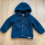 Noppies warm vest met teddy en capuchon/ jas donkerblauw -74, Ophalen of Verzenden, Zo goed als nieuw, Jasje, Jongetje