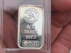 10 gram zilverbaar. Argor S.A. Chiasso. Vintage silver bar., Ophalen of Verzenden, Zilver