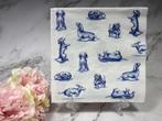 Delfts blauw servetten teckel Nhaan Janny v/der Heijden 636, Hobby en Vrije tijd, Knutselen, Ophalen of Verzenden, Nieuw, Materiaal