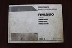 Suzuki RM250 K L M 1990 motorcycle parts catalogue RM 250, Motoren, Ophalen of Verzenden, Suzuki