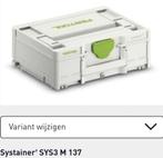 *GEZOCHT* Festool systainers. Alle maten zijn welkom., Doe-het-zelf en Verbouw, Gereedschapskisten, Ophalen of Verzenden, Zo goed als nieuw
