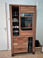 Falster | Vitrinekast | Eikenhout | Henders & Hazel, Eikenhout, Zo goed als nieuw, 150 tot 200 cm, 25 tot 50 cm