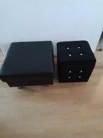 2 stuks hockers of poef samen 12 euro, Minder dan 50 cm, Rond, Minder dan 50 cm, Ophalen of Verzenden